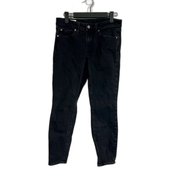 GAP Denim Curvy True Skinny Mid Rise Black Jeans Size 4/27 Petite - Picture 1 of 7